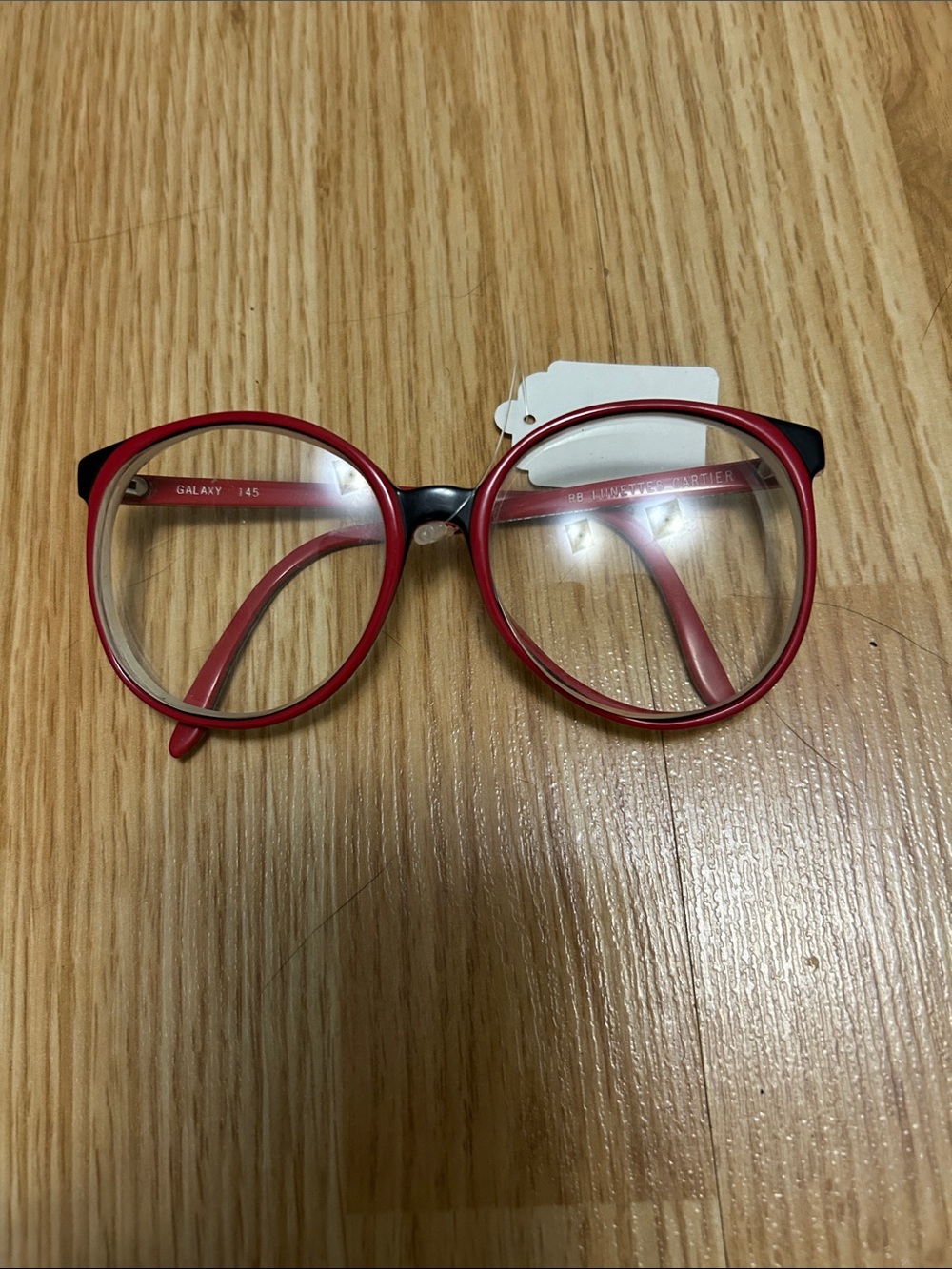 Cartier Red and Black Glasses